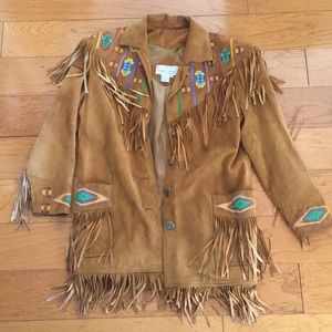 Erez Levy southwestern style beaded fringe jacket